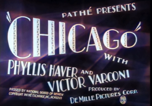 Silent movie Chicago selector