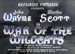 War of The Wildcats movie selector